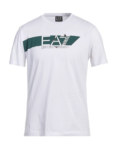EA7 T-shirt White 100% Cotton