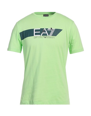 EA7 T-shirt Light green 100% Cotton