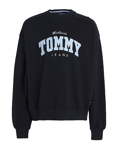 TOMMY JEANS Sweatshirt Black 100% Cotton