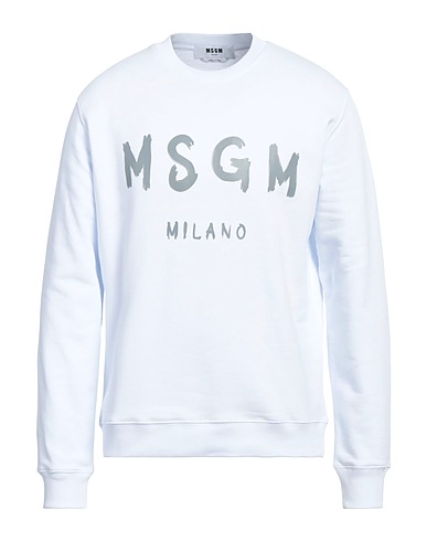 MSGM Sweatshirt White 100% Cotton