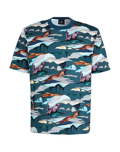 PS PAUL SMITH T-shirt Deep teal 100% Organic cotton