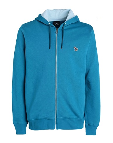 PS PAUL SMITH Felpa Verde petrolio 100% Cotone