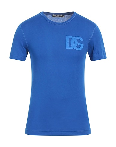 DOLCE&GABBANA T-shirt Blu 100% Cotone, Viscosa