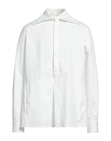 VALENTINO GARAVANI Solid colour shirt White 100% Polyester