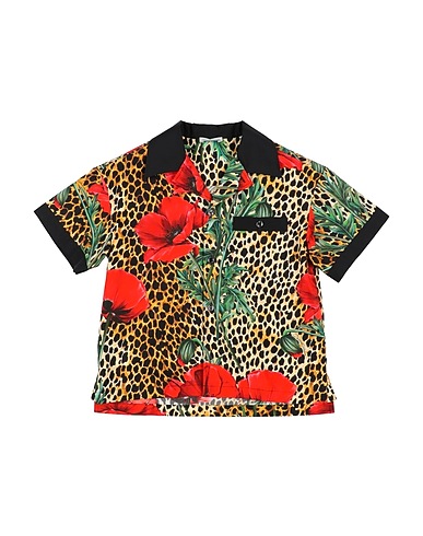 DOLCE&GABBANA Patterned shirt Sand 100% Cotton