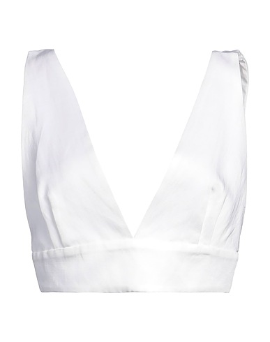 SANDRO Top White 55% Viscose, 36% Linen, 9% Cotton