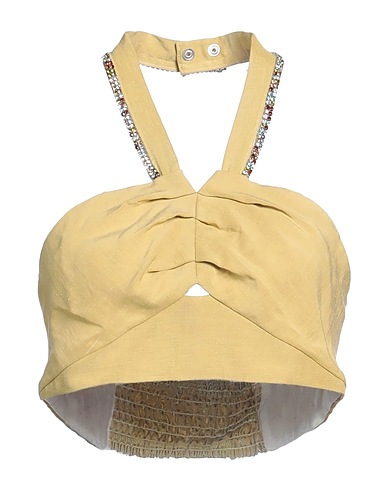SANDRO Top Sage green 52% Viscose, 48% Linen