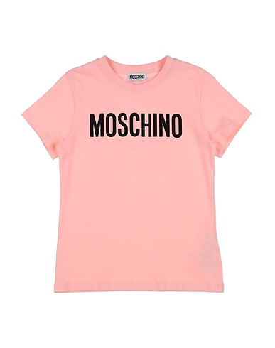 MOSCHINO TEEN T-shirt Light pink 95% Cotton, 5% Elastane
