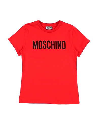 MOSCHINO TEEN T-shirt Red 95% Cotton, 5% Elastane
