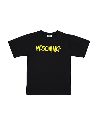 MOSCHINO TEEN T-shirt Charcoal 95% Cotton, 5% Elastane