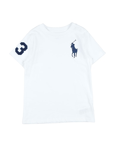 POLO RALPH LAUREN T-Shirt Big Pony Cotton Jersey Tee
 Weiß 100% Baumwolle