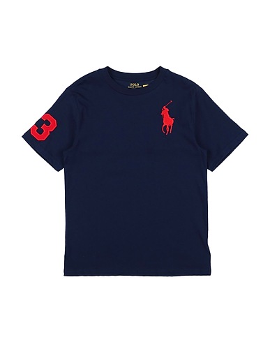 POLO RALPH LAUREN T-shirt Big Pony Cotton Jersey Tee
 Navy blue 100% Cotton
