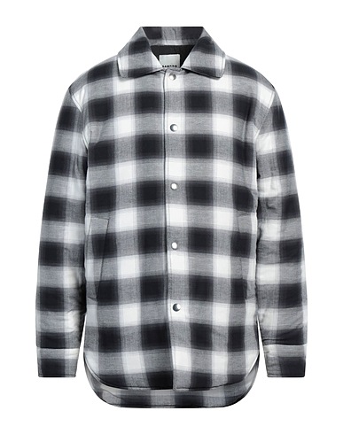 SANDRO Checked shirt Black 100% Cotton
