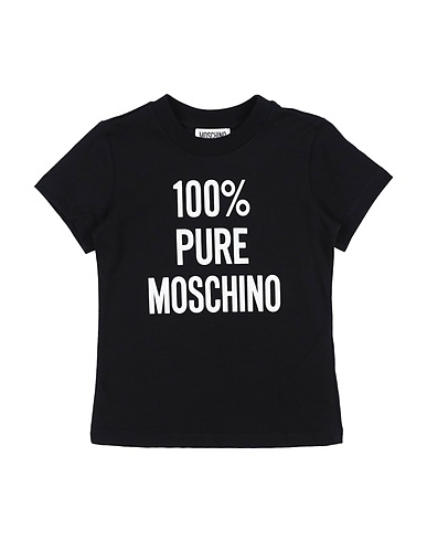 MOSCHINO KID T-shirt T-SHIRT M/C
 Black 100% Cotton