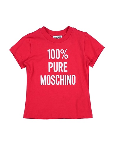 MOSCHINO KID 티셔츠 T-SHIRT M/C
 레드 100% 코튼
