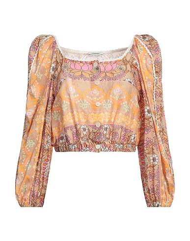 SANDRO Patterned shirts & blouses 55% Linen, 45% Viscose, Cotton, Polyamide