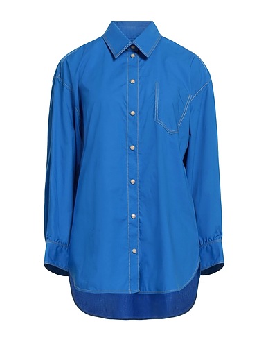 SANDRO Solid colour shirts & blouses Blue 100% Cotton