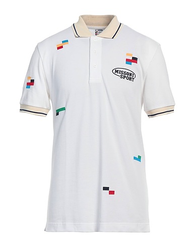 MISSONI Polo shirt White 100% Cotton