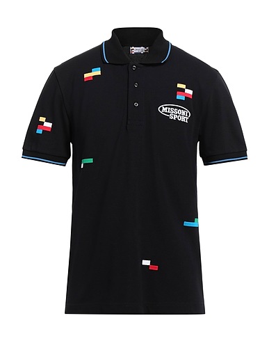 MISSONI Polo shirt Black 100% Cotton
