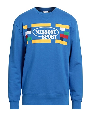 MISSONI Sweatshirt SPORT Azurblau 100% Baumwolle