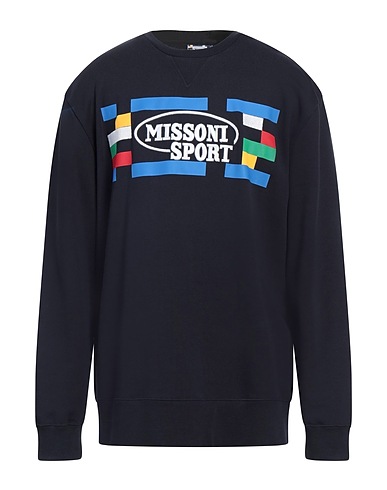 MISSONI Sweatshirt SPORT Nachtblau 100% Baumwolle