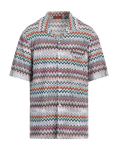 MISSONI Patterned shirt White 58% Cotton, 42% Viscose