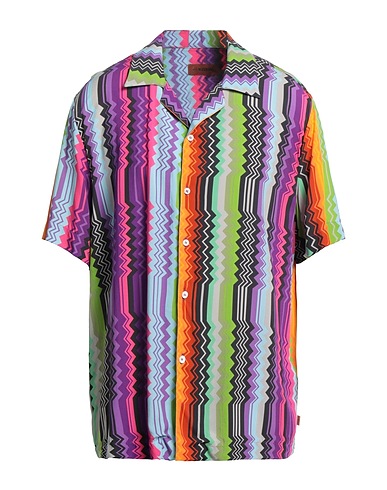 MISSONI Patterned shirt Purple 100% Viscose
