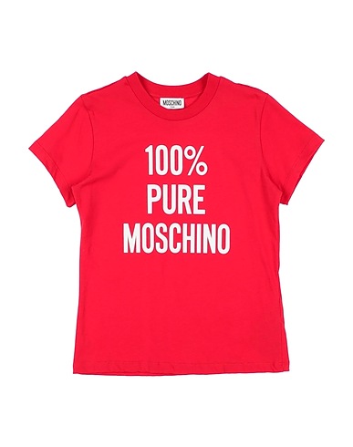 MOSCHINO TEEN T-shirt Rosso 100% Cotone, Elastan
