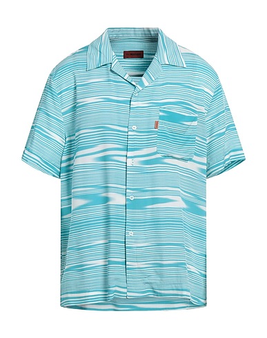 MISSONI Striped shirt Azure 100% Viscose