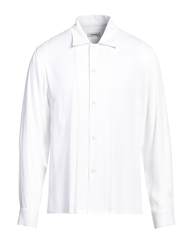 SANDRO Solid color shirt White 100% Viscose