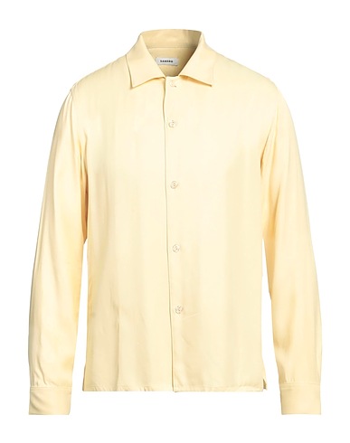 SANDRO Solid color shirt Pastel yellow 100% Viscose