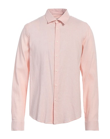 SANDRO Solid colour shirt Blush 51% Cotton, 35% Linen, 14% Lyocell