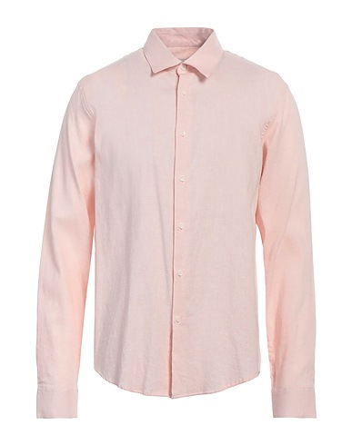 SANDRO Solid colour shirt 51% Cotton, 35% Linen, 14% Lyocell