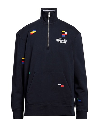 MISSONI Sweatshirt Midnight blue 100% Cotton