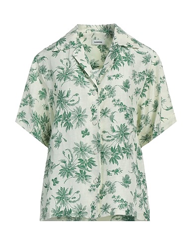 SANDRO Floral πουκάμισα και μπλούζες Φίλντισι 50% Βισκόζη, 50% Λινό