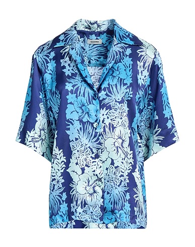 SANDRO Floral shirts & blouses Blue 100% Viscose