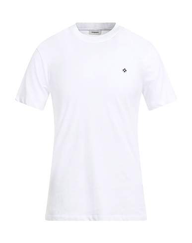 SANDRO Basic T-Shirt White 100% Cotton, Polyamide