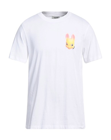 SANDRO T-shirt Bianco 100% Cotone, Elastan