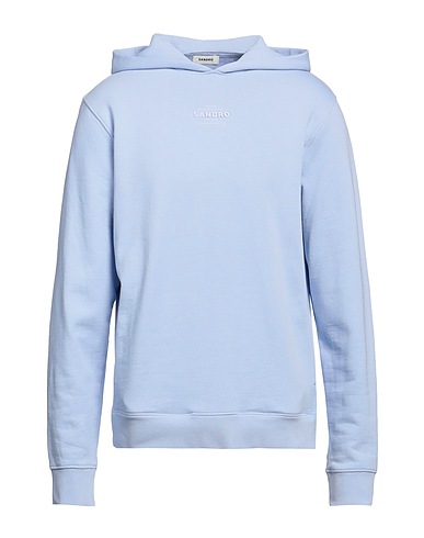 SANDRO Hooded sweatshirt Lilac 95% Cotton, 5% Elastane
