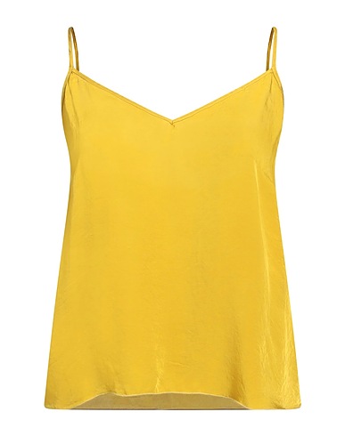 ALESSIA SANTI Camisole Giallo ocra 57% Viscosa, 43% Cupro