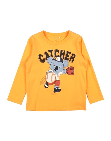 NAME IT® T-shirt Orange 51% Organic cotton, 49% Cotton