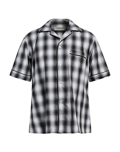 GOLDEN GOOSE Checked shirt Black 100% Cotton