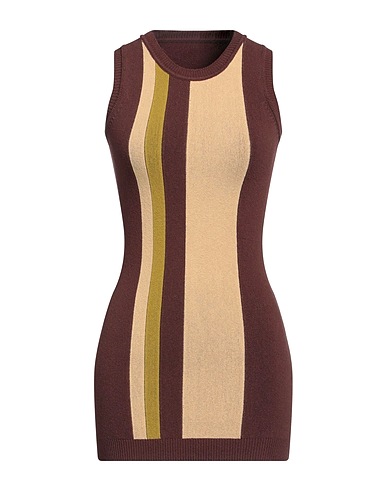 GOLDEN GOOSE Top Dark brown 87% Cotton, 10% Polyamide, 3% Elastane