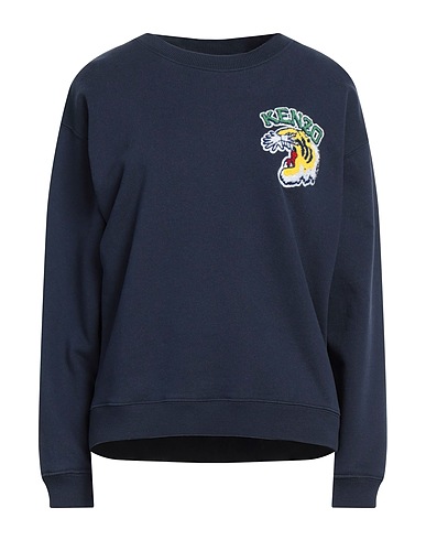 KENZO Sweatshirt Nachtblau 100% Baumwolle, Elastan, Acryl, Wolle