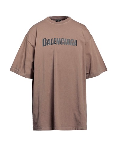 BALENCIAGA Oversize-T-Shirt Khaki 100% Cotton, Elastane
