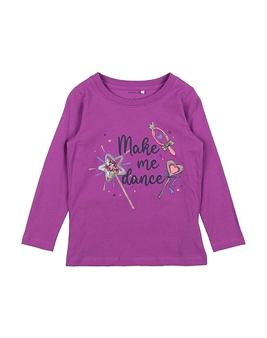 NAME IT® T-shirt Mauve 51% Organic cotton, 49% Cotton