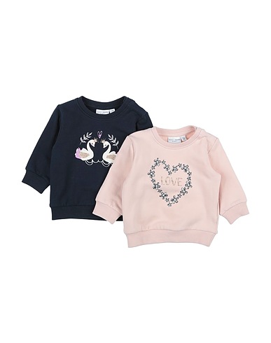 NAME IT® Sweatshirt Light pink 95% Organic cotton, 5% Elastane