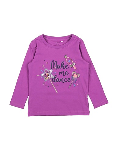 NAME IT® T-shirt Magenta 51% Organic cotton, 49% Cotton
