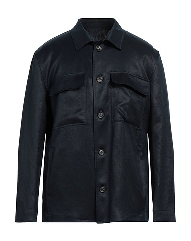 LARDINI Linen shirt Navy 100% Linen