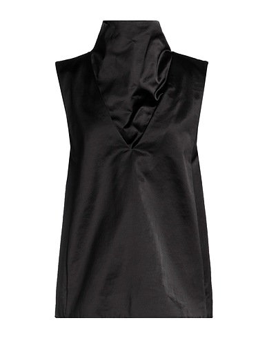 JIL SANDER Top Black 56% Cotton, 44% Viscose